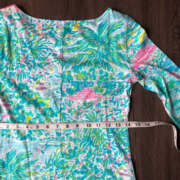Lilly Pulitzer Marlowe Dress Size XXS Sunshine City Pima Cotton Tropical - Picture 9 of 13